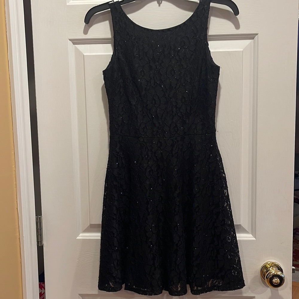 Juniors black homecoming dress size 1.